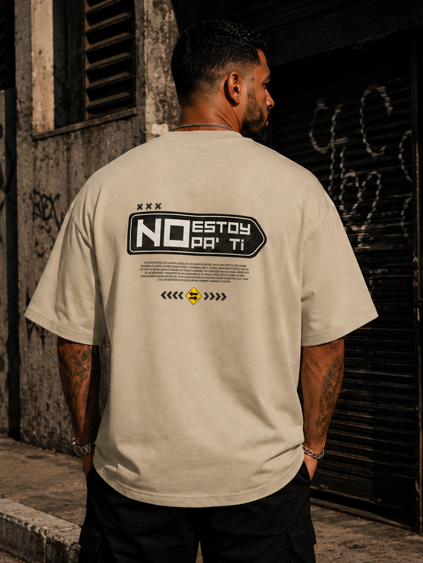 "Pa' Ti No" Unisex Oversize Tee (sand)