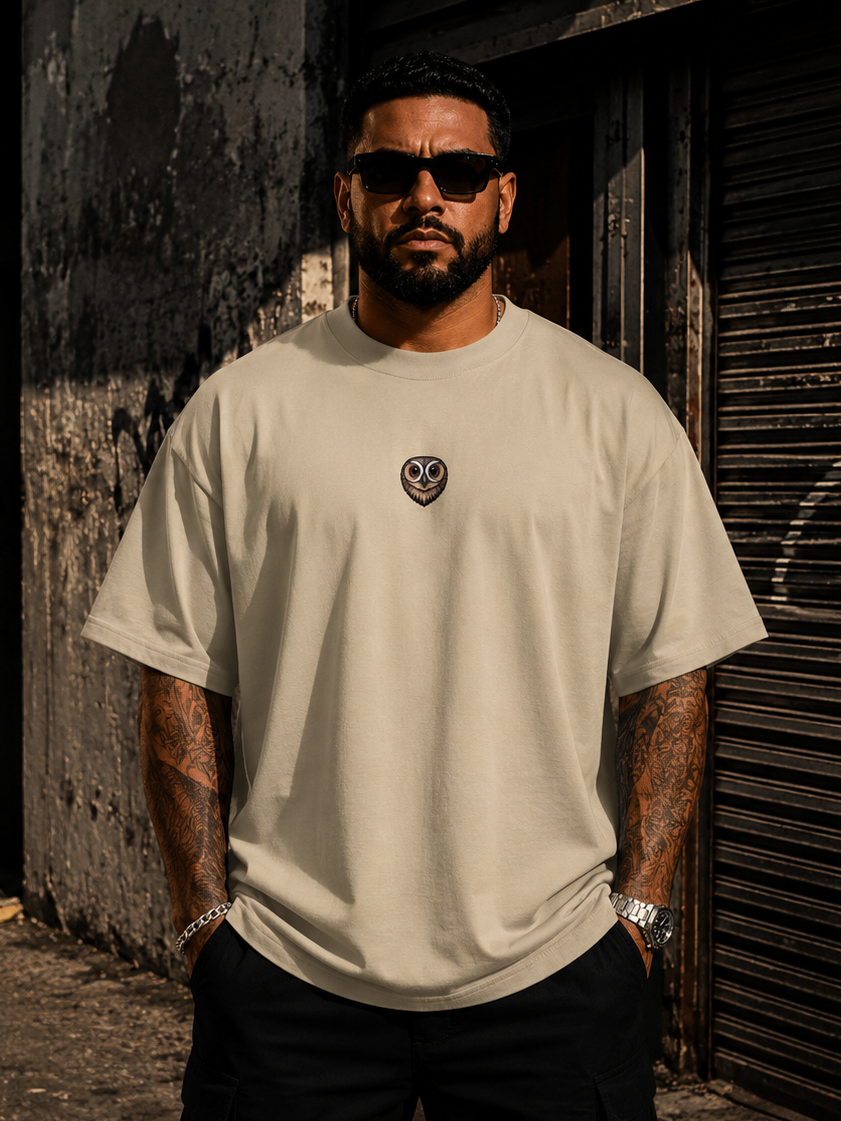 "Sin Permiso" Unisex Oversize Tee (sand)