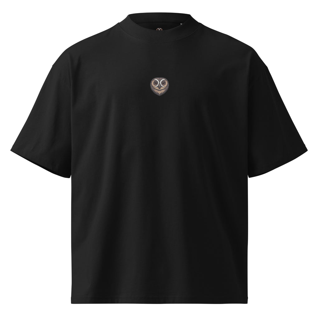 Camiseta oversize negra "Pa' Ti No" con logo MúkaroPR al frente — streetwear boricua unisex