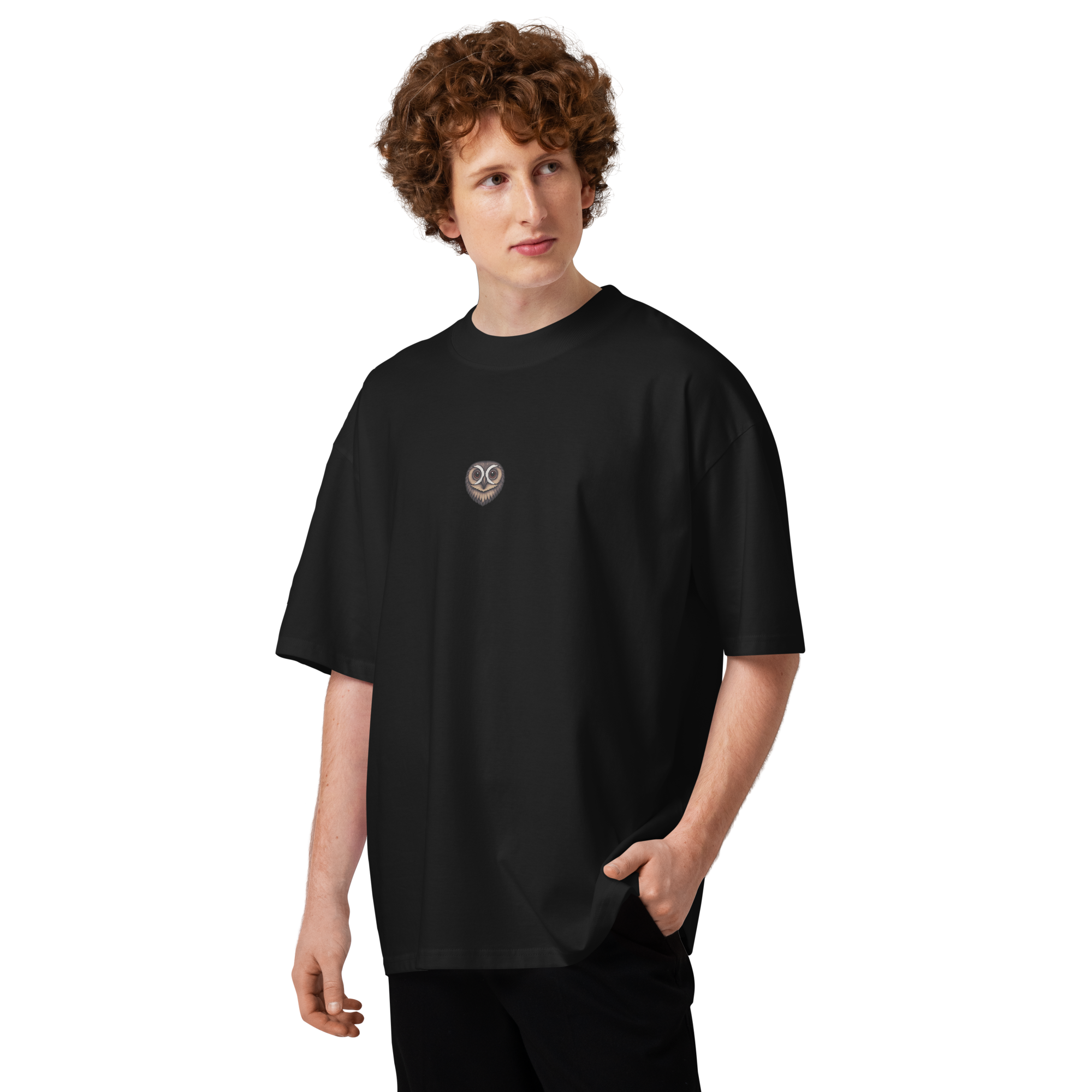 "Shhh" Unisex Oversize Tee (negra)