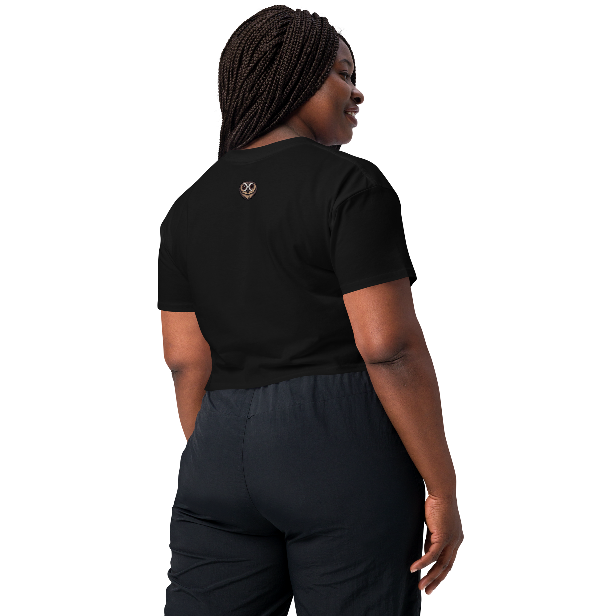 "Sin Permiso" Crop top (negra)