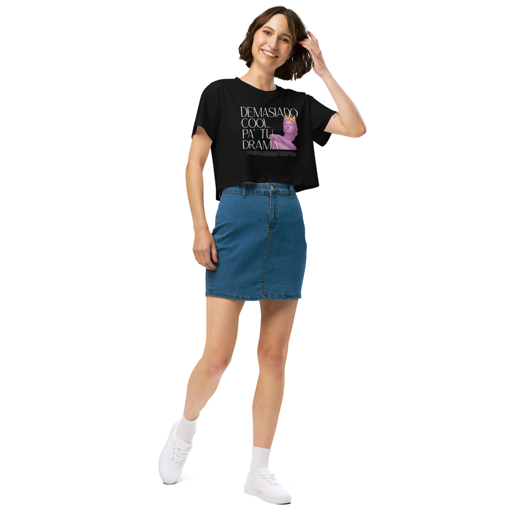 "Demasiado Cool" Crop top (negra)