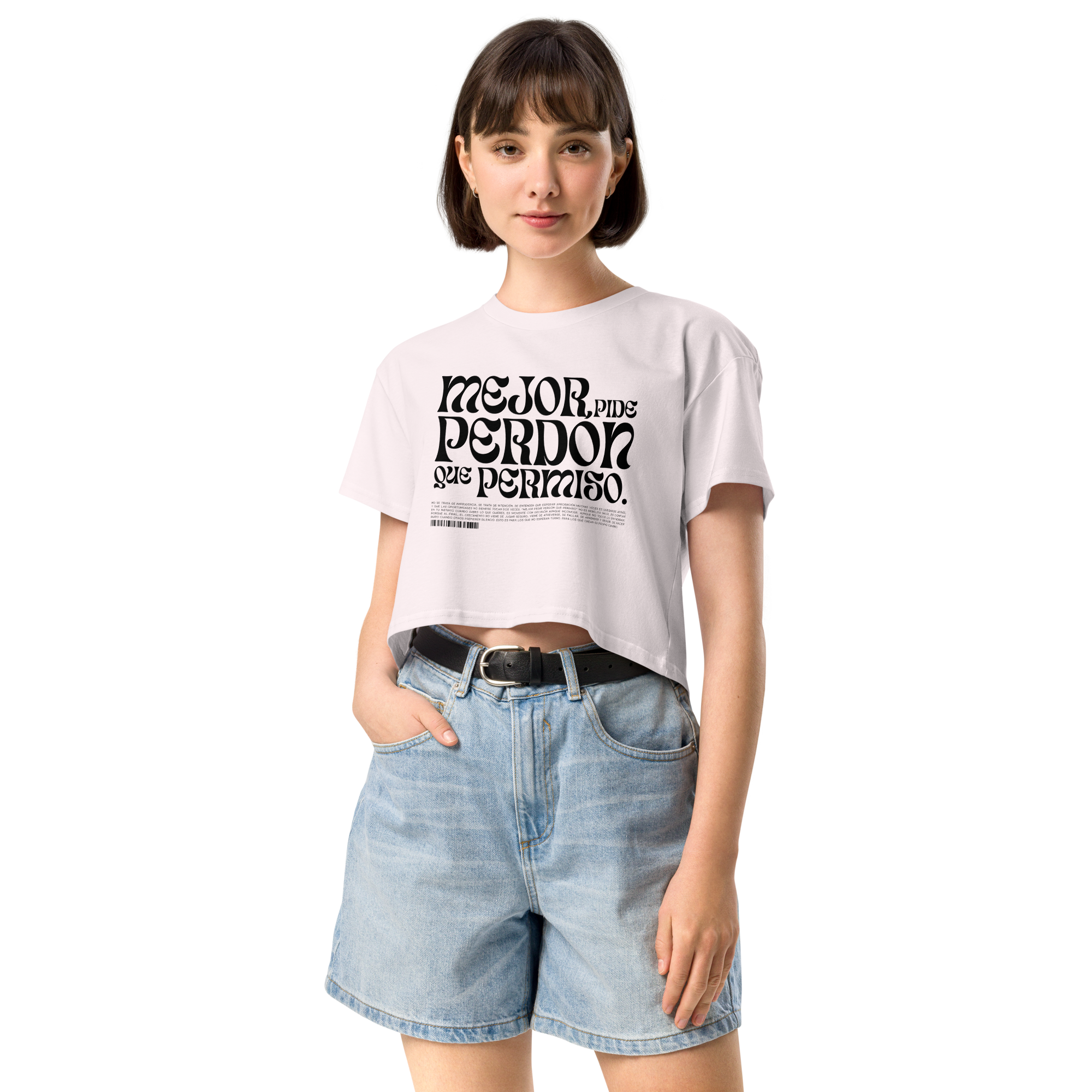 "Sin Permiso" Crop top (varios colores)