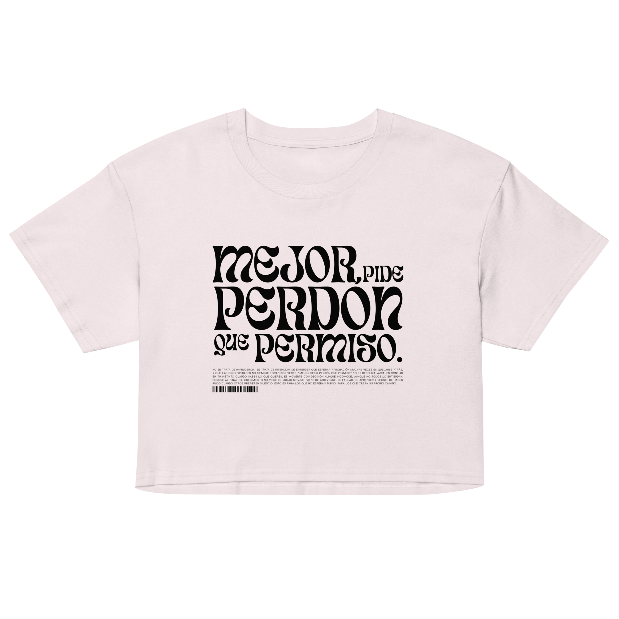 "Sin Permiso" Crop top (varios colores)